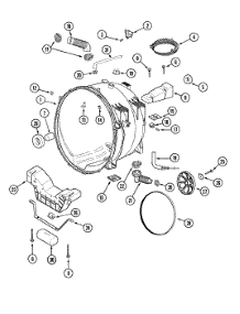 08 - Outer Tub parts for Maytag Washer MAH14PSAAW from AppliancePartsPros.com