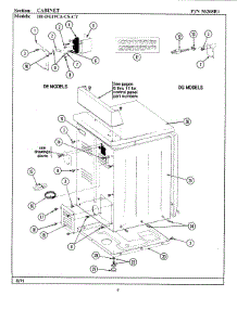 12 - Cabinet-Rear parts for Maytag Dryer DG19CS from AppliancePartsPros.com
