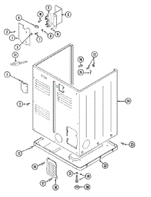 05 - Cabinet (Rear) parts for Maytag Dryer MDE10CSAGW from AppliancePartsPros.com