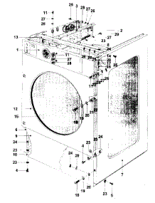 23 - Cabinet (Series 11) parts for Maytag Washer MFR18PCAAS from AppliancePartsPros.com