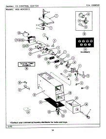 04 - Cs Control Center parts for Maytag Dryer MDE26CSACL from AppliancePartsPros.com