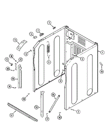 04 - Cabinet-Front parts for Maytag Washer MAH20PDAWW from AppliancePartsPros.com