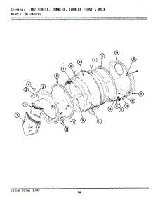 06 - Lint Screen, Tumbler (Front & Back) parts for Maytag Dryer LDG27CD from AppliancePartsPros.com