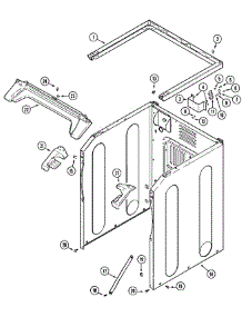 03 - Cabinet-Front (Lower) parts for Maytag Dryer MLG15MNAEW from AppliancePartsPros.com