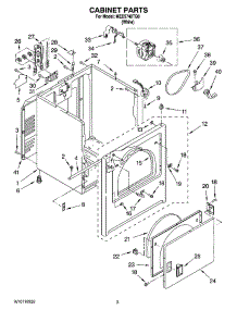 02 - Cabinet Parts parts for Maytag Dryer MED5740TQ0 from AppliancePartsPros.com