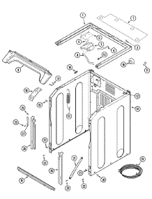 08 - Cabinet-Front (Washer) parts for Maytag Dryer MLE19PNDYW from AppliancePartsPros.com
