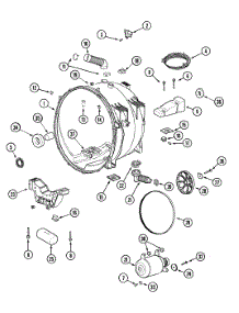 11 - Outer Tub & Motor(Washer) parts for Maytag Dryer MLG19PRDWW from AppliancePartsPros.com