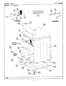 02 - Rear View parts for Maytag Dryer MDG26MNAAL from AppliancePartsPros.com