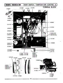 04 - Door Switch, Temp Control & Terminal Blk parts for Maytag Dryer DG33CM from AppliancePartsPros.com