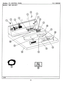 03 - Pc Control Panel parts for Maytag Dryer MDG26PCAAW from AppliancePartsPros.com