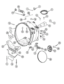 06 - Outer Tub parts for Maytag Washer MAH21PDAWW from AppliancePartsPros.com