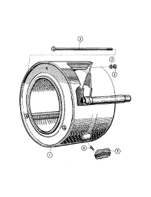 04 - Inner Basket parts for Maytag Washer MFX50PNAVS from AppliancePartsPros.com
