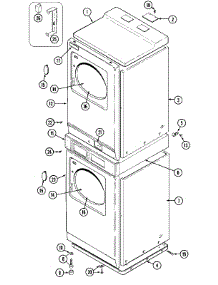 02 - Front parts for Maytag Dryer MDG13PDBAW from AppliancePartsPros.com