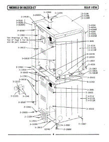 02 - Rear View parts for Maytag Dryer LDG22CS from AppliancePartsPros.com
