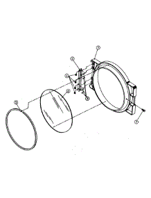 07 - Door Assembly parts for Maytag Dryer MDG32PC3AL from AppliancePartsPros.com