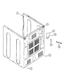 05 - Cabinet-Rear parts for Maytag Dryer MDE16PDAUW from AppliancePartsPros.com