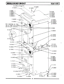 02 - Rear View parts for Maytag Dryer DG21CS from AppliancePartsPros.com