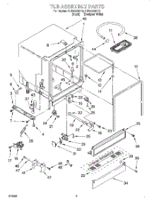 03 - Tub Assembly parts for Roper Dishwasher RUD3000DB3 from AppliancePartsPros.com