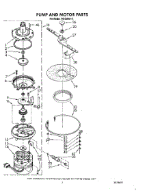 05 - Pump And Motor parts for Roper Dishwasher WU3000V2 from AppliancePartsPros.com