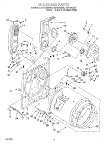 03 - Bulkhead parts for Roper Dryer RGS7648EQ2 from AppliancePartsPros.com