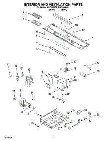 03 - Interior And Ventilation Parts parts for Roper Microwave MHE14XMB2 from AppliancePartsPros.com