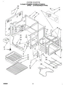 03 - Oven parts for Roper Range FEP330BW0 from AppliancePartsPros.com