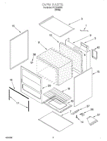 02 - Oven, Literature parts for Roper Range FGP210EW2 from AppliancePartsPros.com