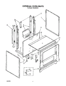 03 - External Oven parts for Roper Range FGC355VW1 from AppliancePartsPros.com