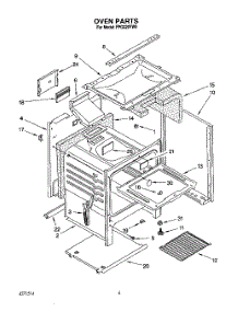 05 - Oven parts for Roper Range FGP320YW0 from AppliancePartsPros.com