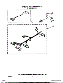 07 - Wiring Harness parts for Roper Oven BES730WB0 from AppliancePartsPros.com