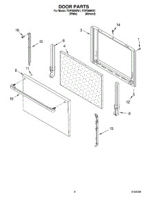 06 - Door Parts, Miscellaneous Parts parts for Roper Range FGP300KW1 from AppliancePartsPros.com