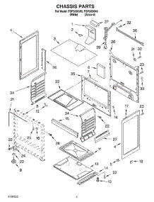 04 - Chassis parts for Roper Range FGP305KW0 from AppliancePartsPros.com