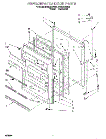 07 - Refrigerator Door, Lit / Optional parts for Roper Refrigerator RT20AKXBL00 from AppliancePartsPros.com
