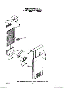 11 - Air Flow parts for Roper Refrigerator RS25AWXXW00 from AppliancePartsPros.com