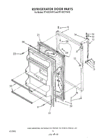 08 - Refrigerator Door , Not Illustrated parts for Roper Refrigerator RT14DCXVW10 from AppliancePartsPros.com