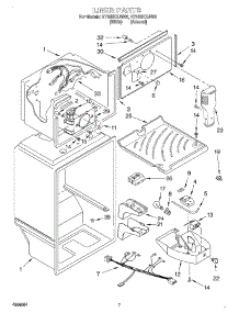 05 - Liner parts for Roper Refrigerator RT18DKXJW00 from AppliancePartsPros.com