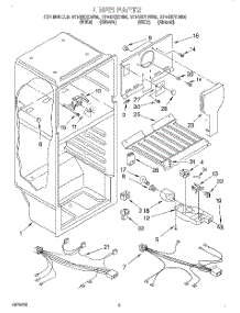 03 - Liner, Lit / Optional parts for Roper Refrigerator RT14DKXDW00 from AppliancePartsPros.com