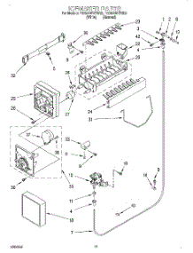 11 - Icemaker, Lit / Optional parts for Roper Refrigerator RS20AWXEW00 from AppliancePartsPros.com