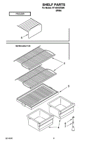 05 - Shelf Parts, Optional Parts parts for Roper Refrigerator RT14DKXSQ00 from AppliancePartsPros.com