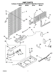 04 - Unit Parts parts for Roper Refrigerator RT14DKXKQ05 from AppliancePartsPros.com