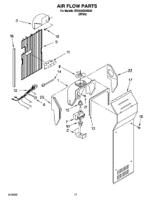 10 - Air Flow Parts parts for Roper Refrigerator RS25AGXNQ00 from AppliancePartsPros.com
