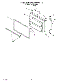 02 - Freezer Door Parts parts for Roper Refrigerator RT21SKXLQ02 from AppliancePartsPros.com