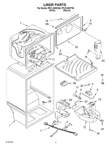 03 - Liner parts for Roper Refrigerator RT21LMXKQ00 from AppliancePartsPros.com