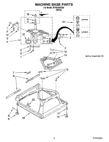 05 - Machine Base Parts parts for Roper Washer RTW4305SQ0 from AppliancePartsPros.com