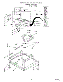 05 - Machine Base parts for Roper Washer RAS6233JQ0 from AppliancePartsPros.com