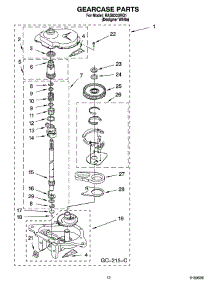 08 - Gearcase Parts parts for Roper Washer RAS8333RQ1 from AppliancePartsPros.com