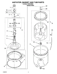 03 - Agitator, Basket And Tub Parts parts for Roper Washer RAS8333RQ3 from AppliancePartsPros.com