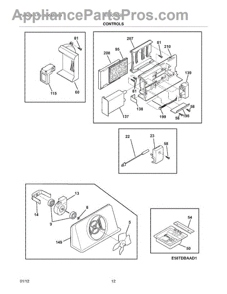 241853801 Damper Control | Genuine Frigidaire OEM In Stock