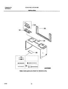 11 - Installation parts for Frigidaire Microwave CGLMV168CB1 from AppliancePartsPros.com