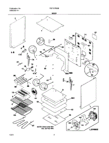 05 - Body parts for Frigidaire Range FEF357BSB from AppliancePartsPros.com